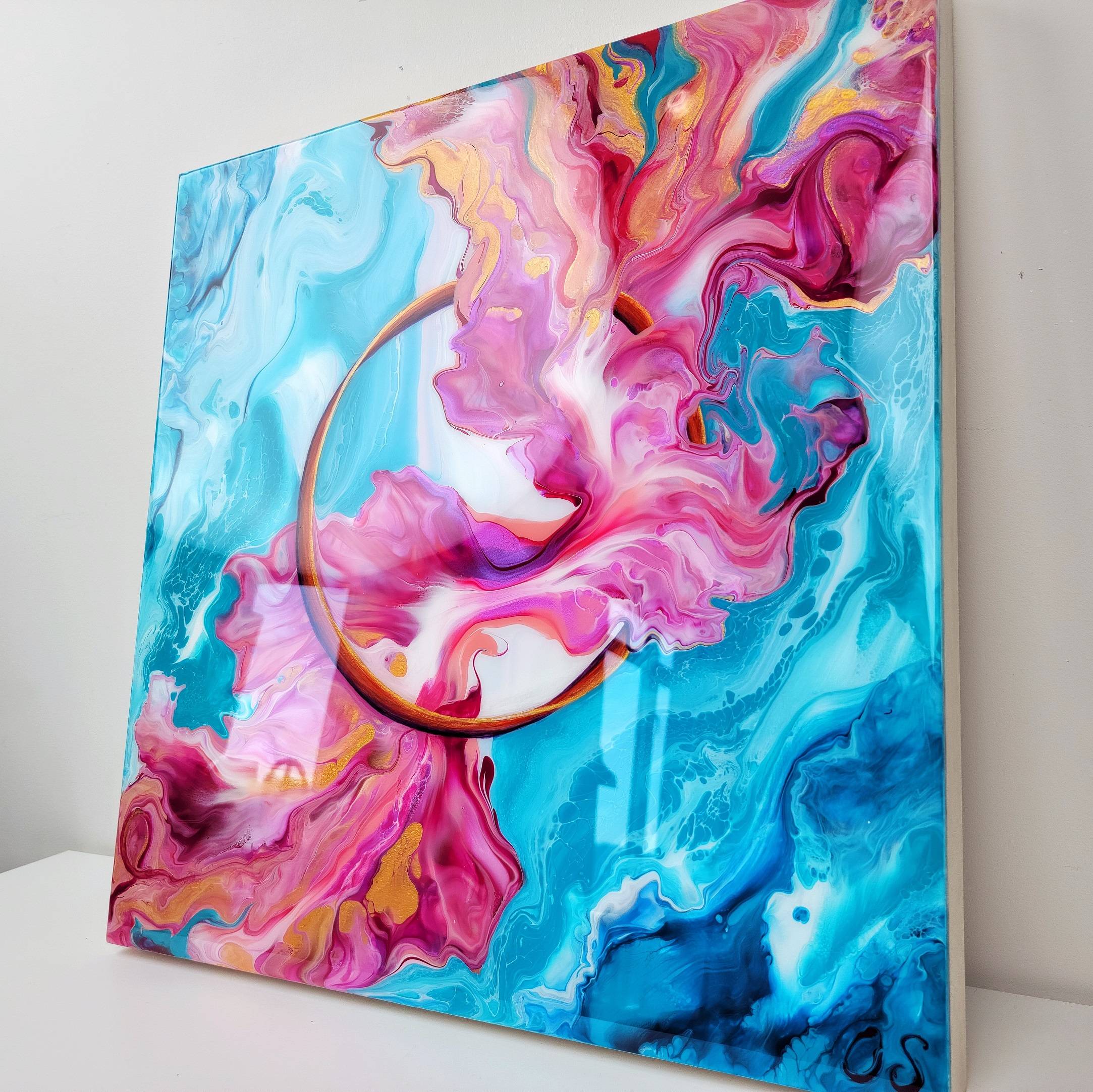 Epoxy Resin Clear Coat for Acrylic Painting Online Course Olga Soby